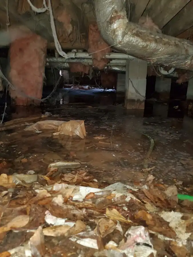 Crawl space flood assessment for Commercial Water Damage Restoration in Hyrum